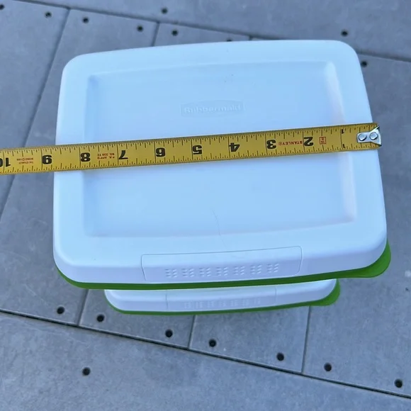 Set 2 Rubbermaid Fresh Works Produce Savers Vegetables Storage Bins Refrigerator - Picture 5 of 15